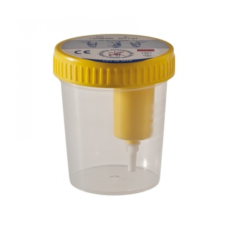 Contenitore per urina con prelievo da provetta